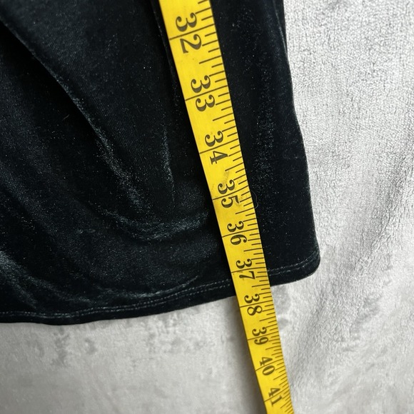 Soprano Women Dress Velvet Olive Green Size Small Whimsical Sleeveless - Picture 7 of 13